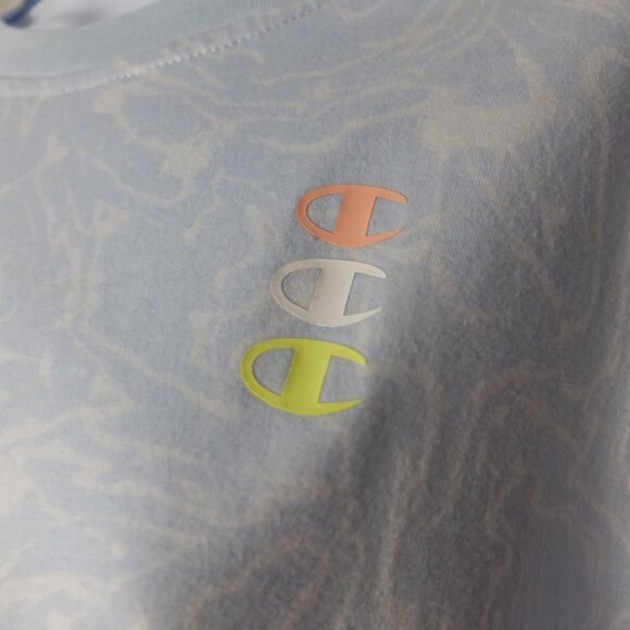 Champion Blue Tie-Front Active Shirt Size Medium - Picture 5 of 9